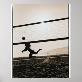 Póster Servidor de Voleibol