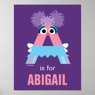 Poster Sesame Street A é de Abby