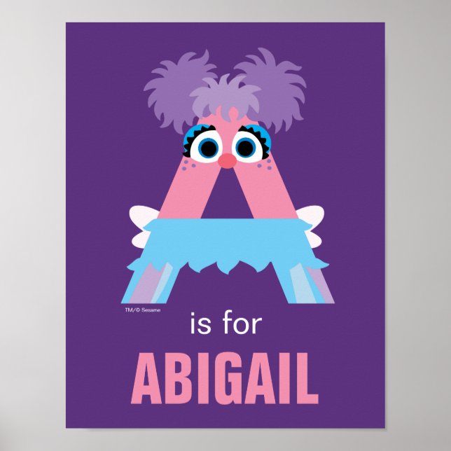 Poster Sesame Street | A é de Abby (Frente)