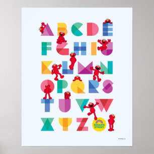 Poster Sesame Street   Alfabeto do Elmo