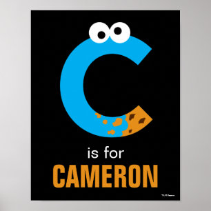 Poster Sesame Street   C é de Cookie Monster