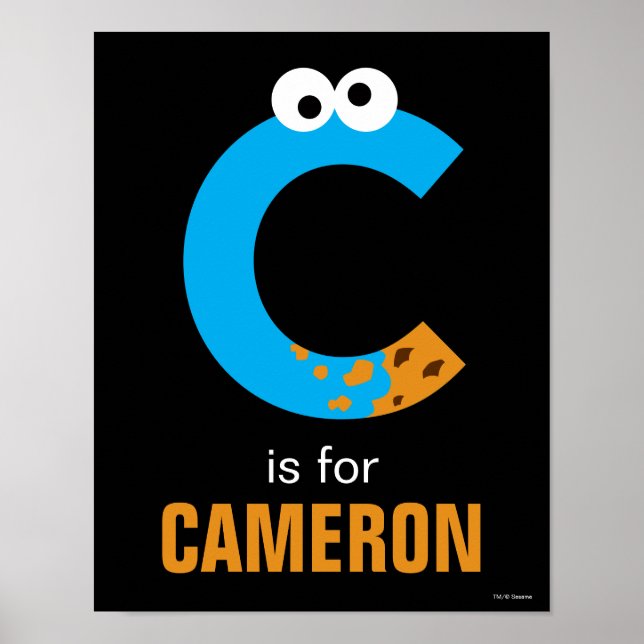 Poster Sesame Street | C é de Cookie Monster (Frente)