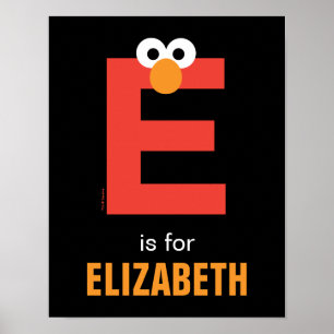 Poster Sesame Street E é de Elmo