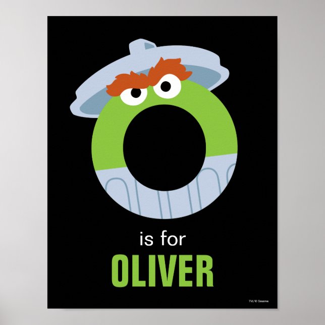 Poster Sesame Street | O é de Oscar (Frente)