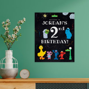 Poster Sésamo Street Pals Boas-vindas ao segundo aniver