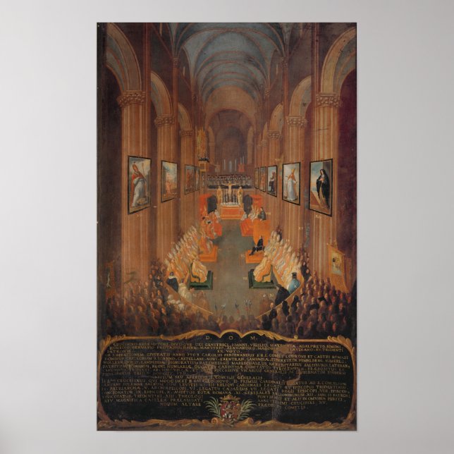 Póster Sessão de abertura do Conselho de Trent (Frente)