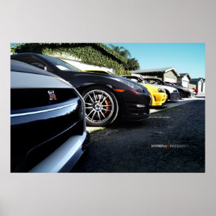 Póster Sessão fotográfica R35 da skyline de Nissan GT-R