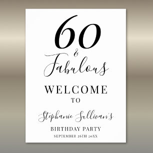 Poster Sessenta e Fabuloso Aniversário de 60 anos