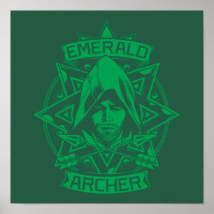 Poster Seta Gráfico Emerald Archer