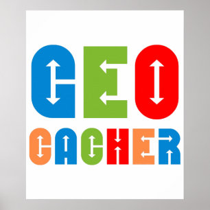 Poster Setas Coloridas Geocacher