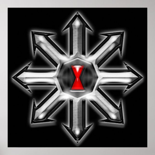 Póster Setas do Caos - Viúva Negra (Frente)