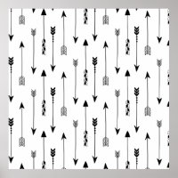 setas tribais sobre fundo branco. Padrões sem cost