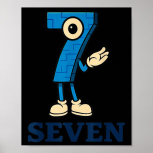 Poster Sete Brainrot 67 Seis Sete 6 7 Meme Personalizado