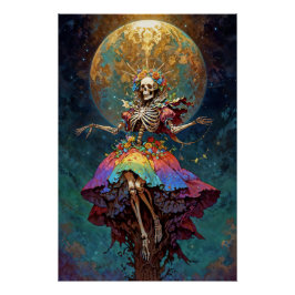 Póster Sete Poderes Santa Muerte