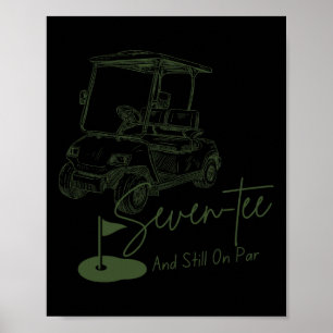 Poster Sete Teus Ainda Em Par 70 Aniversário Golfe L