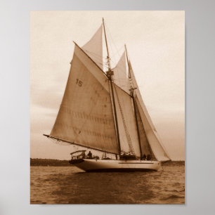 Póster Sete velas no mar de Salish