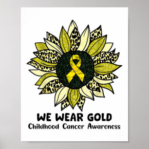 Poster Setembro Usamos Girassol Dourado Infância Câncer