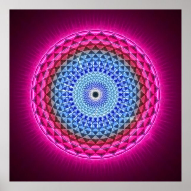 Poster Sétima Chakra - Sahasrara - 1000 Petalled Lotus (Frente)