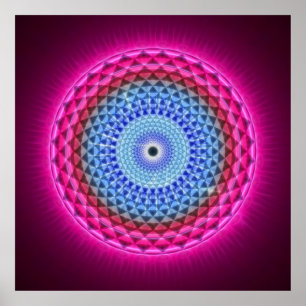 Poster Sétimo Chakra - Sahasrara - 1000 Lotus petalados
