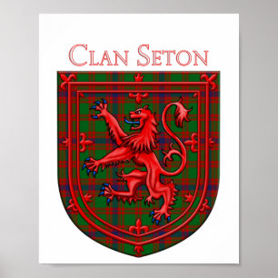 Poster Seton Hunting Tartan Scottish Xadrez