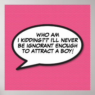 Poster Seu Balão de Fala Divertido Retrô de Quadrinhos