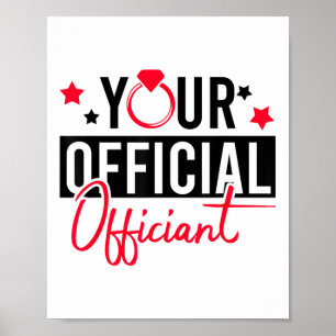 Poster Seu Casamento Oficial de Casal de Noite de Noite