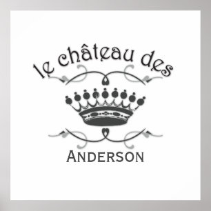Poster Seu Chateau com Coroa