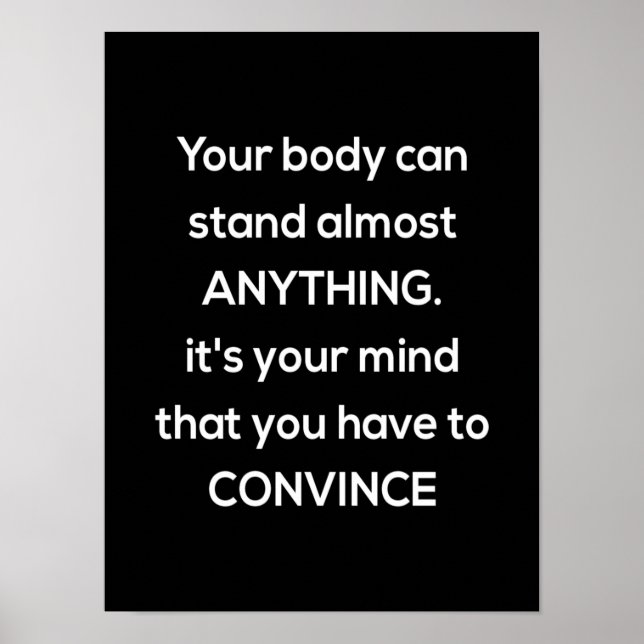 Poster seu corpo pode suportar quase tudo (Frente)