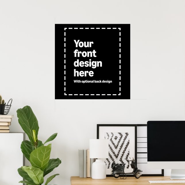 Poster Seu Design Aqui (Escritório em casa)
