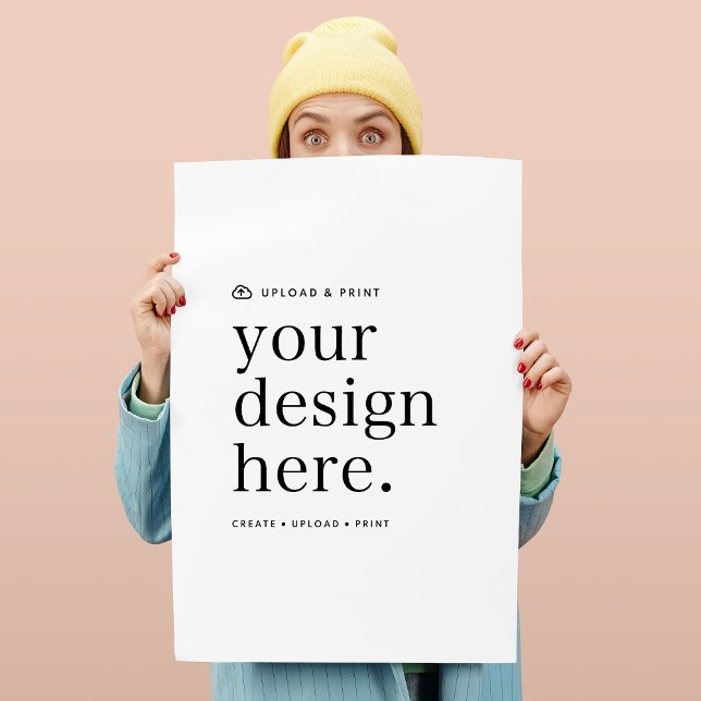 Poster Seu Design Upload de Sinal de 18" x 24" (Your own poster creation, simply upload your photo or design artwork from Photoshop, Canva & more!)