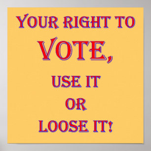 Póster Seu direito de votar
