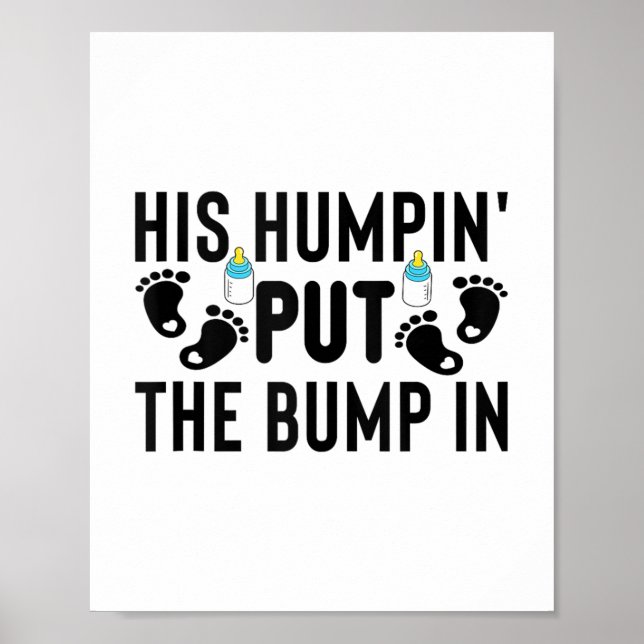 Poster Seu Humpin Colocou O Bloco No Anúncio De Gravidez (Frente)