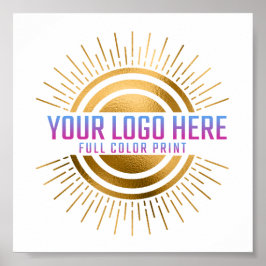 Poster Seu logotipo aqui Escritório de cores