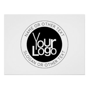 Póster Seu logotipo de negócios & Texto editável moderno