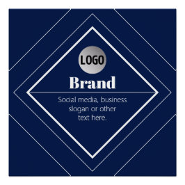 Póster Seu Logotipo e Design Moderno Personalizável | Azu