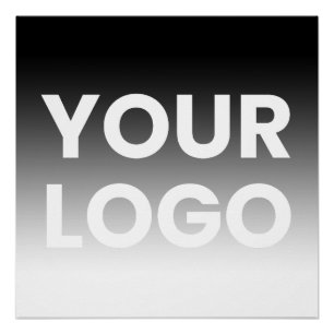 Póster Seu logotipo e gradiente de cor moderno editável