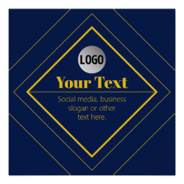 Póster Seu logotipo e modelo de design personalizável