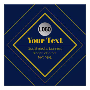 Póster Seu logotipo e modelo de design personalizável