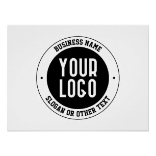 Póster Seu logotipo ou design de negócios Texto editáve