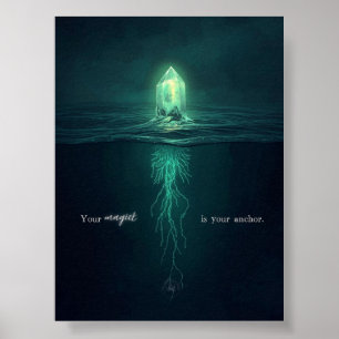 Poster Seu Magick é Seu Âncora Motivacional