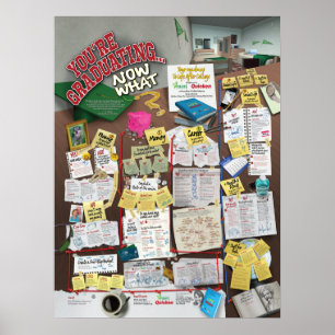 Poster Seu mapa rodoviário à vida após a faculdade