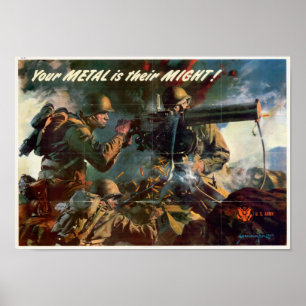 Poster Seu metal de WWII é seu poder!