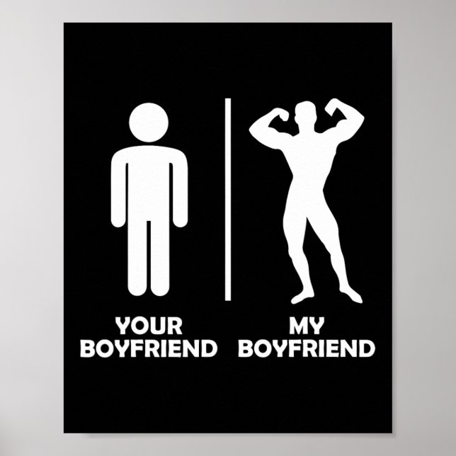 Poster Seu Namorado Vs Minha Engraçada Design de ginástic (Frente)