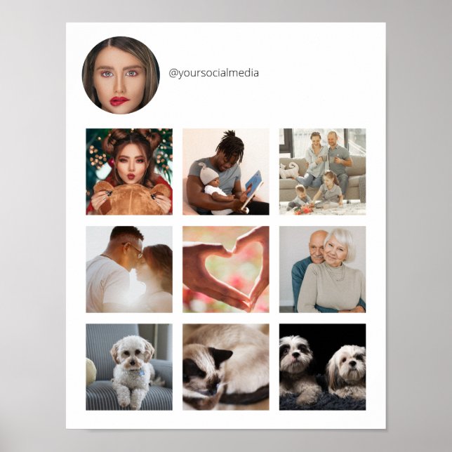 Poster Seu promocional de mídia social (Frente)