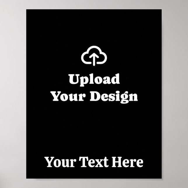 Poster Seu Próprio Design com Mensagem Personalizada (Frente)