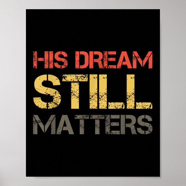 Poster Seu Sonho Ainda É Martin Luther King Day Human Rig (Frente)
