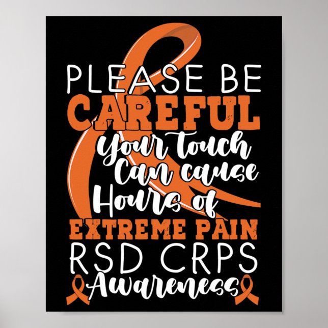 Poster Seu Toco Pode Causar Dor Extrema Suportando Crps A (Frente)