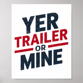 Poster Seu Trailer Ou Minha Piada Usa 4 de Julho Brancos 