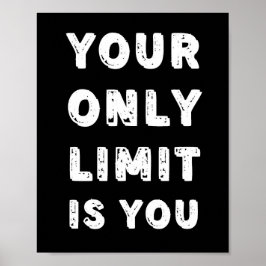 Poster Seu único limite é sua citação