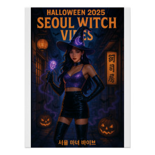 Póster Seul Witch Vibes - Halloween 2025